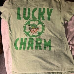 Vintage Lucky Charm unisex T-Shirt - Green size M cotton